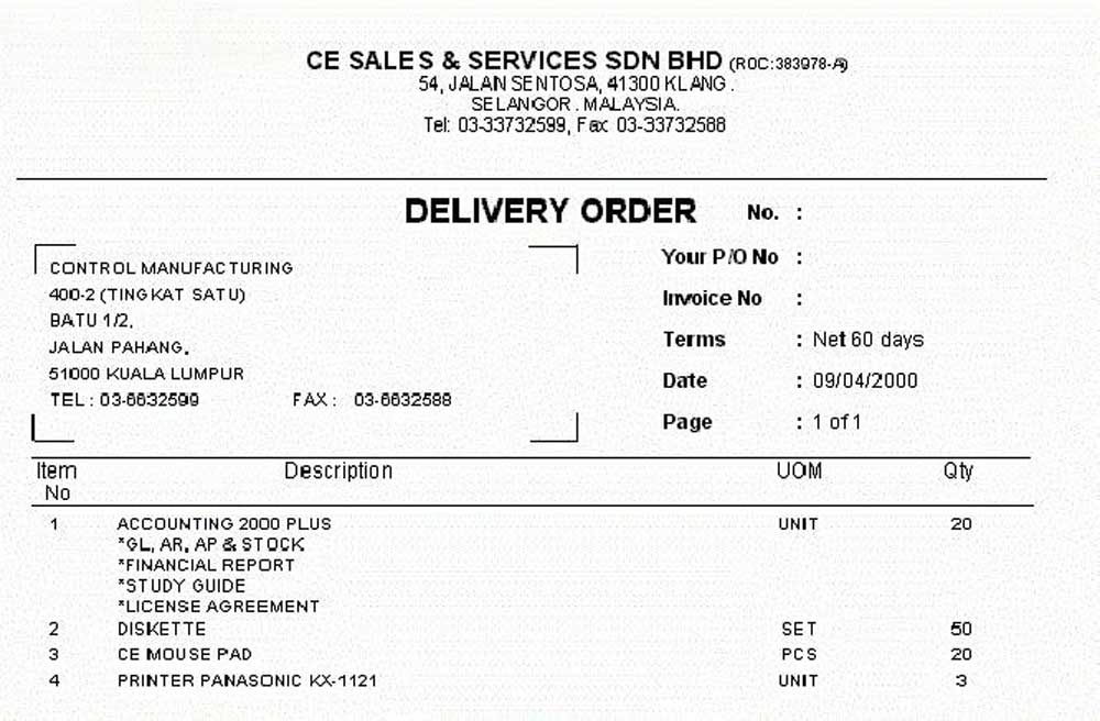 Các loại chứng từ vận chuyển đường hàng không 5 Delivery Order (Lệnh giao hàng)