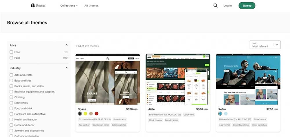 giao dien shopify