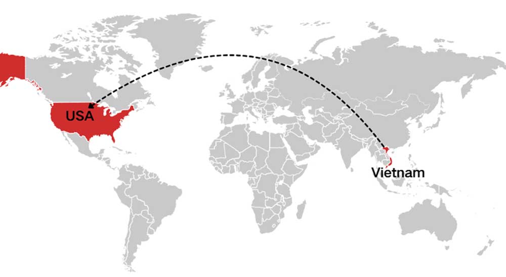 Vận chuyển Việt Nam đến Mỹ