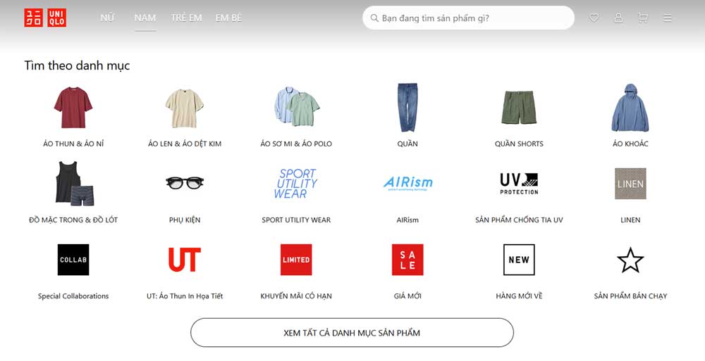 Cách mua hàng Uniqlo Nhật Bản online ship về Việt Nam 4 Website Uniqlo Việt Nam