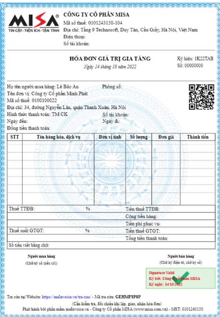 Hóa đơn chứng từ