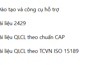 Dịch vụ tư vấn QLCL theo tiêu chuẩn CAP, ISO 15189, 2429