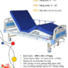Giường bệnh nhân 2 tay quay 3 chức năng Akiko A82 có bô vệ sinh 1 giuong akiko 2 tay quay a82