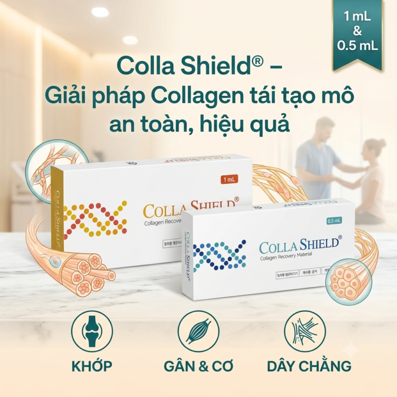 CollaShield® - Atelocollagen Type I hỗ trợ phục hồi mô tổn thương 1 Gemini Generated Image qcblnqcblnqcblnq