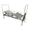 Giường bệnh nhân inox 2 tay quay có bô vệ sinh 2 giuong inox 2 tay quay