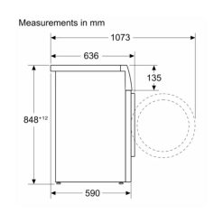 Kích thước máy giặt Bosch WGG244A0SG
