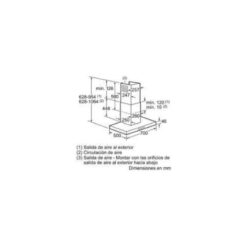 Máy hút mùi Bosch DWA077A50 3 Kích thước của Máy hút mùi Bosch DWA077A50