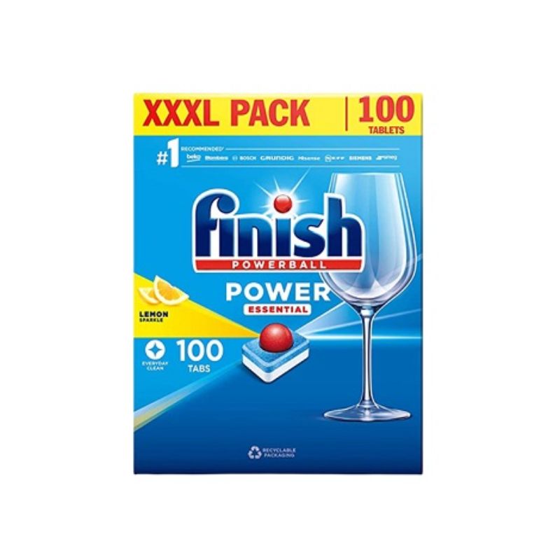Viên rửa bát Bosch Finish Power Essential Lemon 100 viên Viên rửa bát Bosch Finish Power Essential Lemon 100 viên