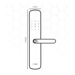 Kích thước khóa cửa điện tử Bosch ID 60 EU