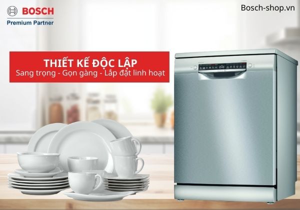 Máy rửa bát Bosch SMS4EVI14E thiết kế độc lập