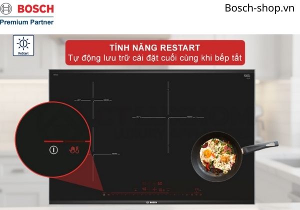 PIE875DC1E tính năng restart, tự động lưu trữ cài đặt cuối cùng