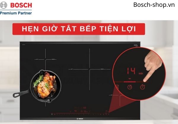 PIE875DC1E hẹn giờ tắt bếp tiện lợi