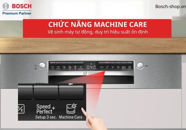 SMI6YCS02E Chức năng Machine Care vệ sinh máy tự động