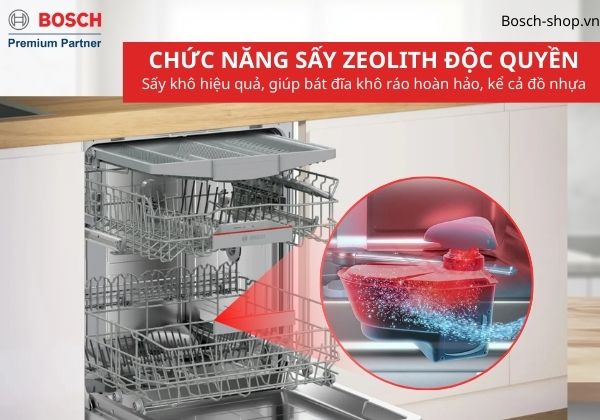 SMI6YCS02E chức năng sấy zeolith độc quyền