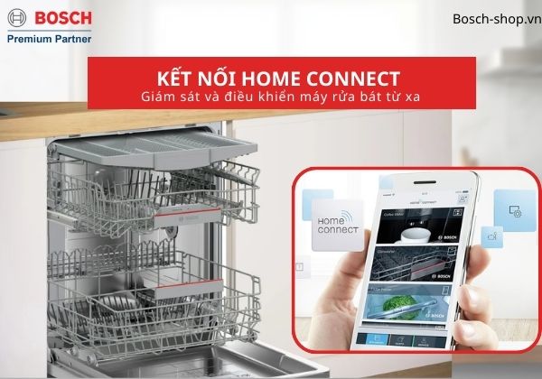SMI6YCS02E kết nối Home Connect, điều khiển từ xa