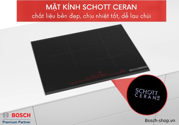 Bếp từ Bosch PID775DC1E mặt kính schott ceran
