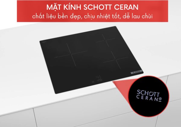 Bếp từ Bosch PUC61KAA5E mặt kính schott ceran