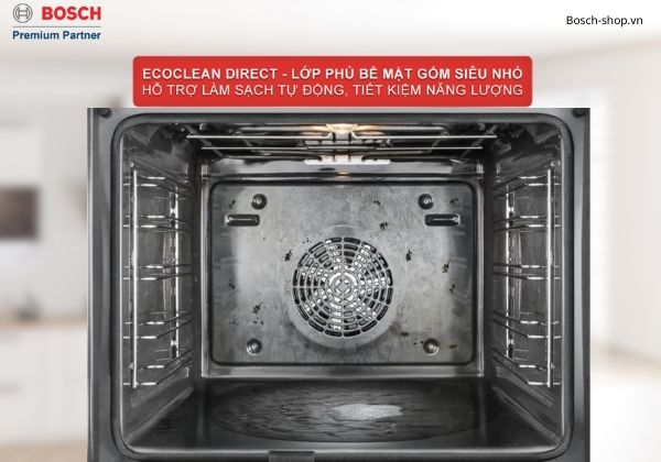Lò nướng Bosch HBG536EB3 Lớp phủ EcoClean Direct