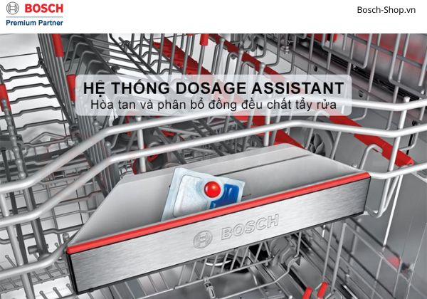 Máy rửa bát Bosch SMS6ZCI16 Hệ thống Dosage Assistant