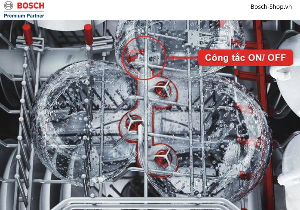 Máy rửa bát Bosch SMS6ZCI16 công tắc ON_OFF