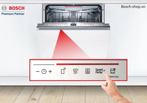 Máy rửa bát Bosch SMV6ZCX42E tính năng speedferfect+