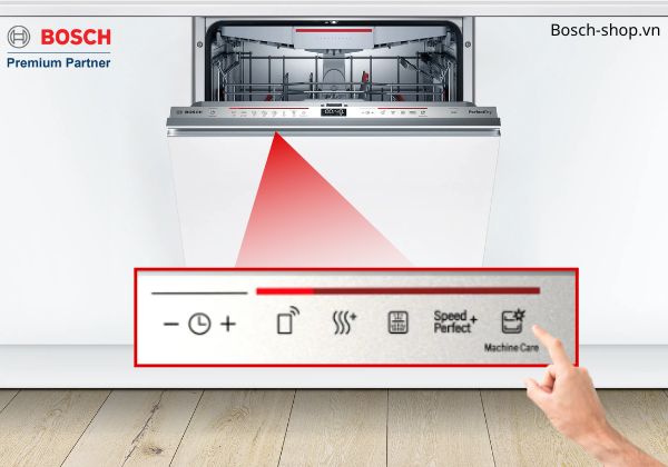 Máy rửa bát Bosch SMV6ZCX42E tính năng vệ sinh máy tự động