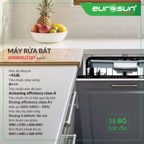 Máy rửa bát Eurosun SMS80EU21BT