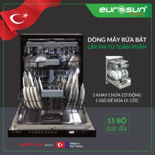 Máy rửa bát Eurosun SMS80EU21BT