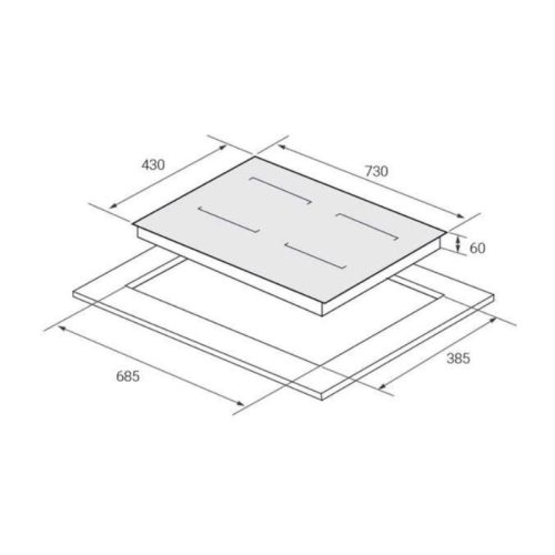 Kích thước bếp điện từ đôi Eurosun EU-T769Pro