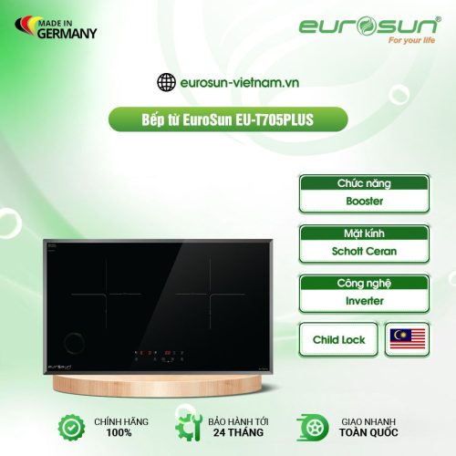 Bếp từ đôi Eurosun EU-T705PLUS lắp âm