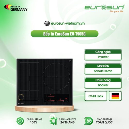 Bếp từ Eurosun 3 vùng nấu EU-T905G lắp âm