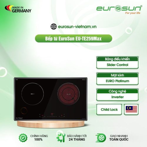 Bếp từ kết hợp hồng ngoại Eurosun  EU-TE259Max