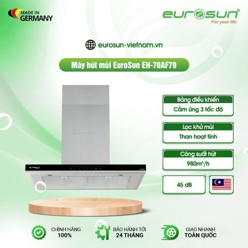 Máy hút mùi áp tường Eurosun EH-70AF79
