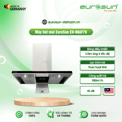 Máy hút mùi áp tường Eurosun EH-90AF79