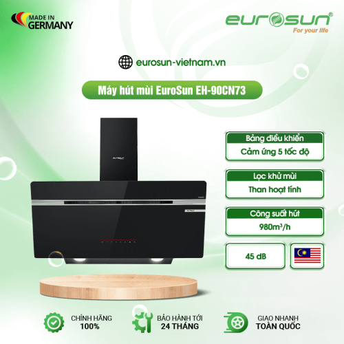 Máy hút mùi áp tường Eurosun EH-90CN73