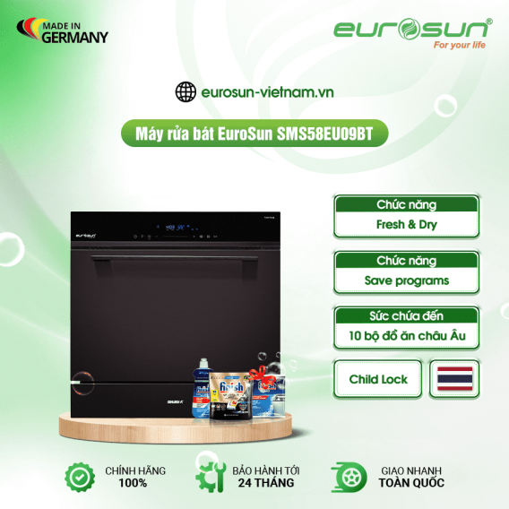 Máy rửa bát Eurosun SMS58EU09BT