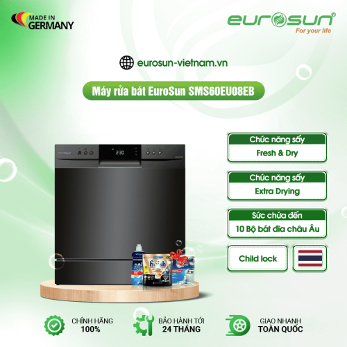 Máy rửa bát Eurosun SMS60EU08EB