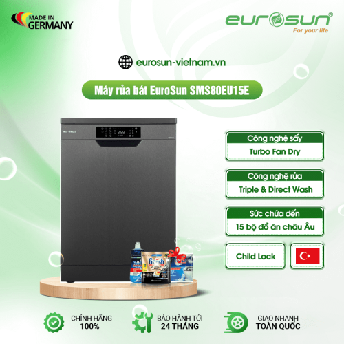 Máy rửa bát Eurosun SMS80EU15E