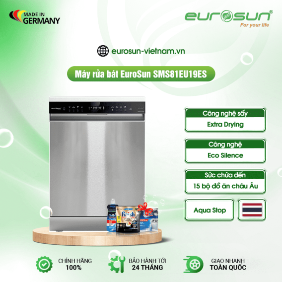 Máy rửa bát âm tủ Eurosun SMS81EU19ES
