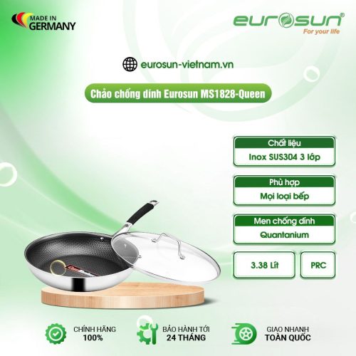 Chảo inox Eurosun MS1828-QUEEN