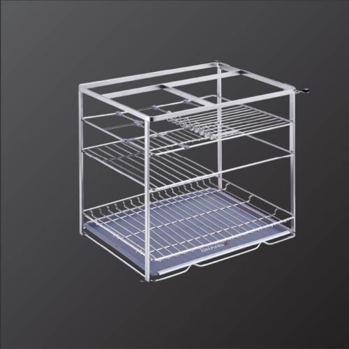 Giá đựng chai lọ gia vị dao thớt nan dẹt GrandX XK.30S2