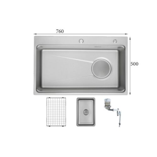 Hình Chậu rửa bát GrandX GX7650SV