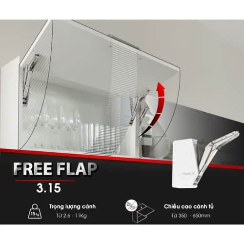 Bộ tay nâng FREE FLAP 3.15 Hafele 493.05.850 nắp trắng 3 Ảnh bộ tay nâng FREE FLAP 3.15 Hafele 493.05.850 nắp trắng