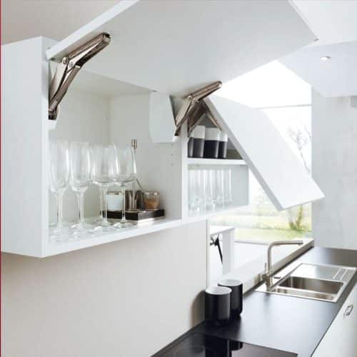 Bộ tay nâng FREE FLAP 3.15 Hafele 493.05.850 nắp trắng 5 Ảnh thực tế bộ tay nâng FREE FLAP 3.15 Hafele 493.05.850 nắp trắng