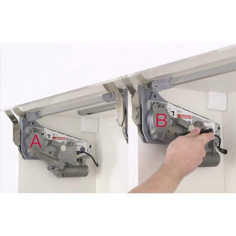 Ảnh thực tế bộ tay nâng FREE SWING E Hafele 372.29.715 xám Ảnh thực tế bộ tay nâng FREE SWING E Hafele 372.29.715 xám