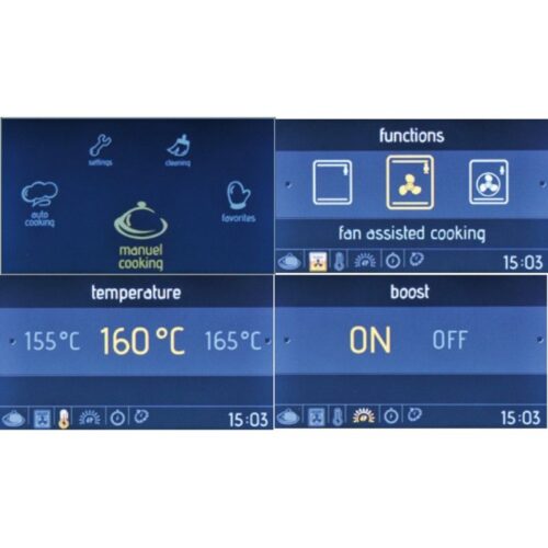 Lò nướng âm tủ Hafele HO KT60B 533.02.001 3 Bảng điều khiển Hafele HO KT60B 533.02.001