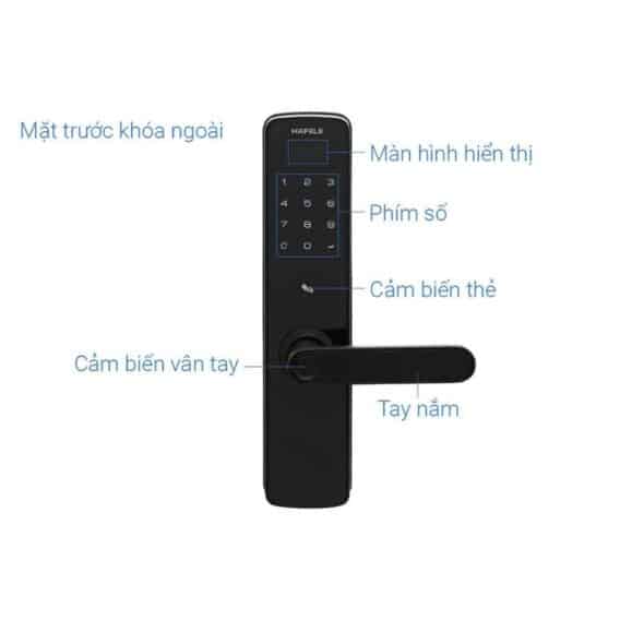 Cấu tạo Khóa điện tử Hafele DL7100 912.05.498
