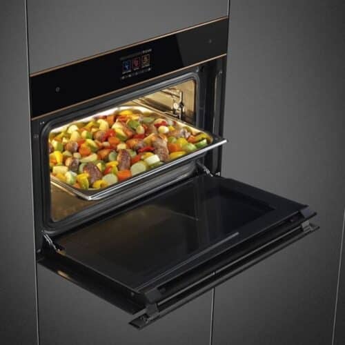 Lò nướng kết hợp vi sóng Hafele Smeg SF4604PMCNX 535.64.543 5 Cửa kính cách nhiệt Hafele Smeg SF4604PMCNX 535.64.543