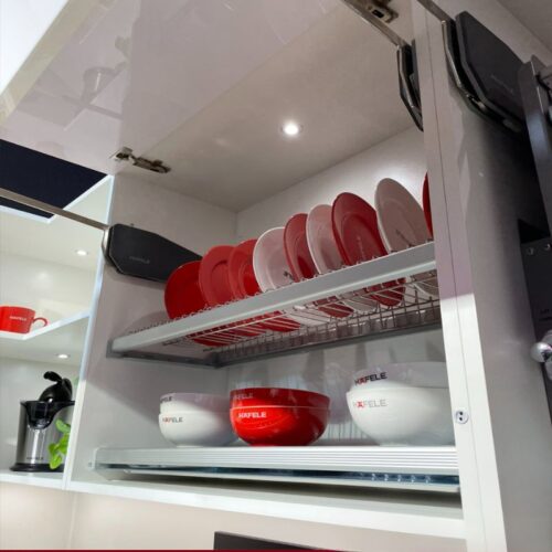 Phụ kiện tủ bếp khay hứng nước Hafele 544.01.084 inox 370X240mm 5 Khay hứng nước 450mm Inox Hafele 544.01.084