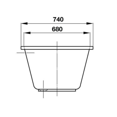 Bồn tắm âm tròn Hafele 588.55.680 5 Kích thước bồn tắm âm tròn Hafele 588.55.680